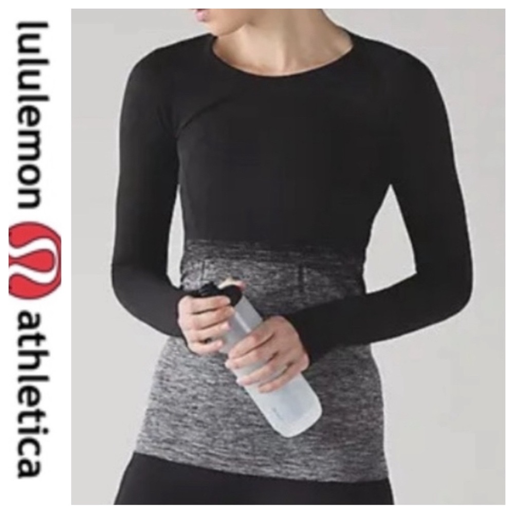 💕SALE💕 Lululemon Rare Swiftly Tech Black Gray Ombré Long Sleeve